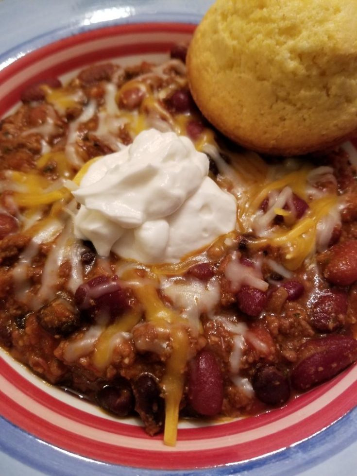 Super Easy Crockpot Turkey Chili recipe your whole family will love.