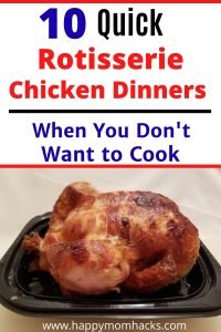 10 Easy Rotisserie Chicken Dinner Recipes. How to use leftover rotisserie chicken to make healthy meals the whole family will love. #rotisseriechicken #familydinners #quickdinnerideas #quickmeals #rotisseriechicken #leftoverrotisseriechicken
