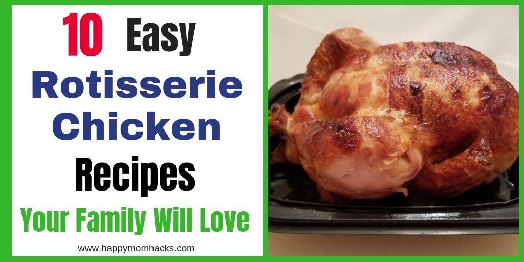 You Bought a Rotisserie Chicken Now What? Turn that leftover Rotisserie Chicken into one of these 10 easy family meals. Learn how to make these quick recipes for your next busy weeknight dinner. Your kids will love them!