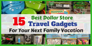 Family Travel Games. Need to entertain your kids on your next trip? Pick up these 15 Dollar Store Travel Gadgets and Accessories for your kids. Save money and keep everyone happy using these travel hacks and ideas on your next family vacation. #DollarStore, #TravelHacks, #FamilyTravel