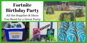 Fortnite Birthday Party Supplies and Ideas