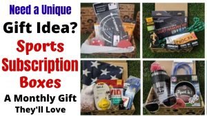 Sports Subscription Boxes are a fun Birthday & Christmas Gift Idea for Kids. They'll be thrilled each month when they open a box filled with items from their favorites sports. Each box is chosen with a child's age so their sure to get the perfect gift. Give the gift that keeps coming with these fun Sports Subscription Boxes. #gifts #giftideas #christmasgifts #birthdaygifts #subscriptionboxes #sports #boys #girls