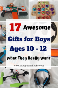 17 Gift Ideas for Boys Age 10, 11, and 12. Fun gift Ideas kids and families will love. A mix of awesome toys, games and electronics you can buy off Amazon. An easy way for parents to shop for great gifts. #giftideas, #kidsgifts, #birthdaygifts, #holidaygifts