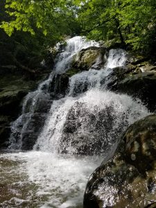 Shenandoah National Park waterfalls. Take an easy family hike to this pretty waterfall.