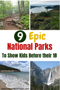 Best National Parks in the USA. Which parks to visit with kids on Road Trips from the East Coast, to the Midwest, California and Arizona. In the list you'll find Yosemite, Grand Canyon, Arcadia, Shenandoah, Sequoia National parks and more. Find the Park that best fits your family. #nationalparks, #familyvacation # familytrips # traveltips #np