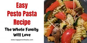 Delicious Creamy Pesto Pasta with Sausage. An Easy recipe for quick weeknights meals. A dinner your whole family with love. #pasta #pesto #familydinner #easymeals
