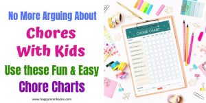 Easy Chore Charts for Kids. Get Free printable Chore charts by age. Find tips on how to get your kids to do chores without whining! #chorecharts #kids #parentingtips #chores