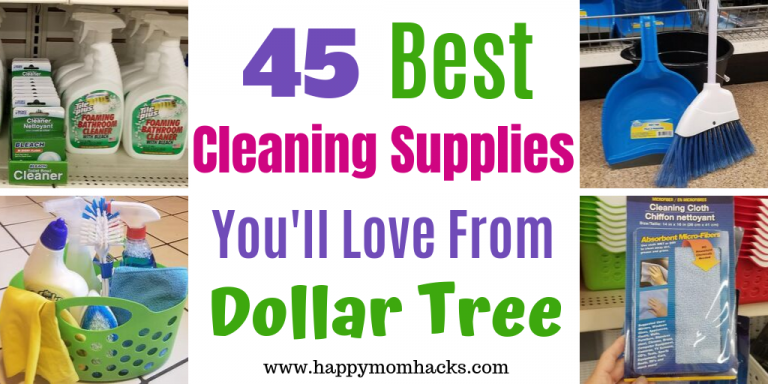 45 Best Cleaning Supplies at Dollar Tree and how to make an organizational Caddy. These must have products will clean your whole house. Let me help you find the cleaning items that will work for you! #cleaning #cleaningsupplies #organization #dollartree