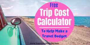 Free Trip Cost Calculator to help plan your Travel Budget. Use the worksheet to find out if you need to save money for your vacation. Great way to plan out your travel expenses. #travel #traveltips #costcalculator #travelbudget