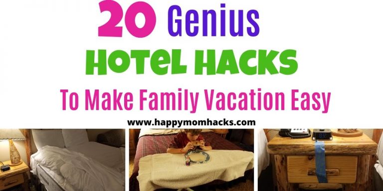 Unique Hotel Hacks for Families on Family Vacation. Every parent needs these hotel tips and tricks to make your hotel stay & family vacation easy and stress free. Use these cheap DIY hotel hacks on your next vacation with kids. #familyvacation #travelwithkids #hotelhacks #travelhacks