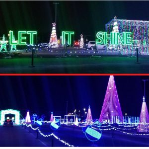 Fun Holiday Light Display in Chicago Suburbs - Let It Shine. A beautiful drive through Christmas show coordinated to holiday music.