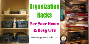 Easy Organization Hacks for Home & Your Busy life #organization #organizationhack #home