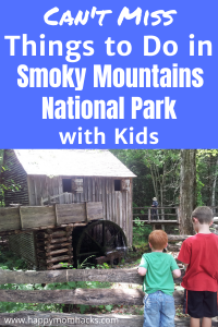 Best Things to do in Great Smoky Mountains National Park with Kids. This Tennessee National Park is great for family hikes, seeing historical structures, driving Cades Cove, and enjoying nature with the kids. Get Tips on how to plan your Smoky Mountains Vacation from where to stay to what to eat and see. A Complete Family Guide.