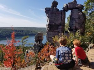 Hiking Devil's Lake is a fun thing to do in Wisconsin Dells for Families.