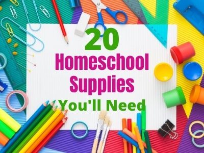 Must Have Homeschool Supplies. Get Organized with this complete school supply list of everything you need to get started Homeschooling your kids. #homeschool #schoolsupplies #organization #homeschoollist