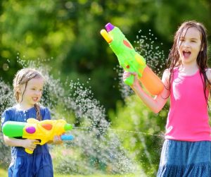 Add playing with Water guns to your summer bucket list.