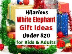 Funny White Elephant Holiday Gift Ideas People Really Want. All gifts are under $20 on Amazon. 22 unique gift exchange ideas for kids and adults. Make it a new Holiday party tradition with a fun White Elephant Gift Exchange.