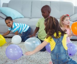 Balloon Stomp Party Game for Kids