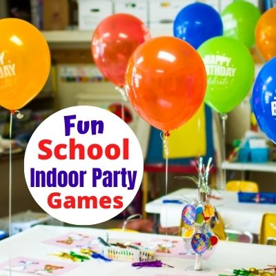Super Fun & Easy School Party Games for Kids. Indoor Games to play in Elementary School for Halloween, Christmas, Valentine's Day, End of School Year and more. Any time you need a fun classroom game for Teachers or Room Parents. Quick games they'll love.