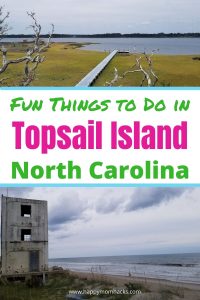 Top Guide to Topsail Island NC for Families. All the fun things to do with kids on this beautiful island near Wilmington NC. Best Restaurants to eat, Museums to visit, Turtle sanctuary, history of the Missile towers, Surf City, beaches, and more. Everything you need to know about visiting Topsail island for your family vacation.