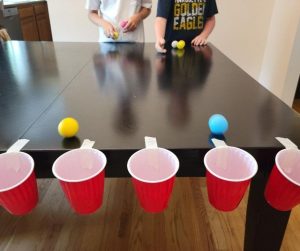 Drop in the Cup is an easy & challenging minute to win it game for Teens.