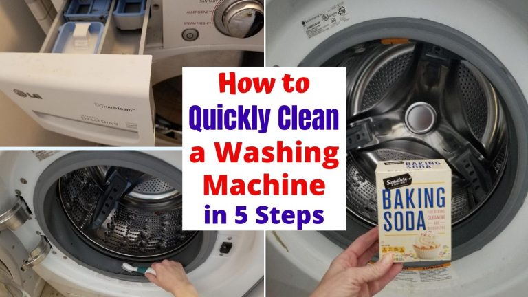 Easiest Way to Clean a Front Loading Washing Machine in 5 easy steps.