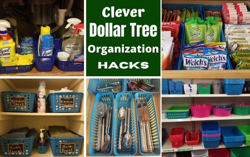 Get Your house organized with these easy DIY Dollar Tree Organization Hacks.