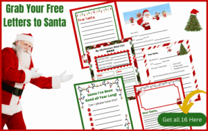 16 Cute Free printable letters to Santa for kids. Dear Santa Templates to make sending your holiday requests to Santa easy this year.