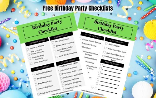 Make planning the Ultimate Birthday party easy with this Free Printable Birthday Party Checklist for Kids.