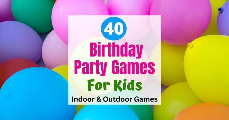 40 Birthday Party Games for Kids. Indoor & Outdoor game ideas the kids will love. Find a few and keep the kids entertained the whole party.